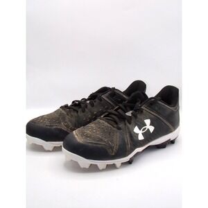 Under Armour Leadoff Cleats Men Size 9 Black Low 3025589-001